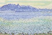 Ferdinand Hodler Thunersee mit Stockhornkette oil